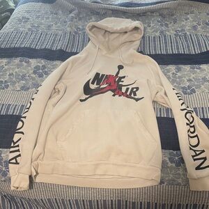 Nike Air Jordan Beige Hoodie